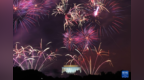 华盛顿燃放焰火庆祝美国建国250周年