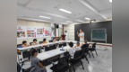 北戴河区安居社区开展少儿硬笔书法公益课活动