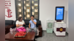 吐鲁番市交河工会驿站：46℃高温里的一片清凉