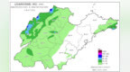 22日至25日山东多雷阵雨天气，个别站点雨量可达100～150毫米