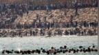 数千名移民涌入西班牙飞地