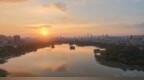 朝霞映明湖 邂逅泉城晨光
