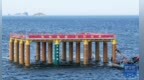 百千瓦级竹基海上光伏平台在山东烟台安装完成