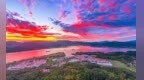 峡江县：江天铺彩锦 晨景醉蒋沙（图）