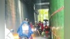 九江长虹大道陆家垄路公路桥下“阵雨”停了 市民：路修好了才是治本