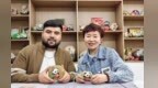 留学生体验黄河奇石画　读懂东方美学密码