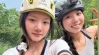 任敏晒户外野攀照片，秒变女版“蜘蛛侠”