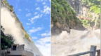 虎跳峡4分钟山体滑坡画面曝光
