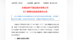 安徽两家上市企业“换帅”，均有丰富政府任职经历