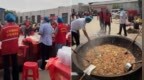 三个村联合举办中秋团圆大锅菜宴席：近4000人吃完4吨食材