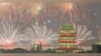 南昌市国庆烟花晚会震撼上演（图）