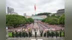 庆祝中华人民共和国成立77周年 重庆人民广场举行2026年国庆节升国旗仪式