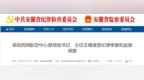 安徽一市纪委监委通报，王锋被查！