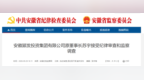 安徽颍发投资集团有限公司原董事长苏宇接受纪律审查和监察调查