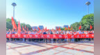 山东胶州：满城“中国红” 共祝祖国好