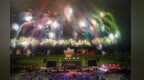 上栗县举行国庆创意主题焰火晚会 庆祝新中国成立77周年