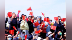 【甘快看】甘肃民勤：万人齐聚唱响国歌　大漠扬歌致敬祖国