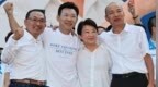 江启臣、李四川都获蓝白大阵仗同框力挺，台媒：吹响“抗绿”号角