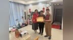 喜报传荣光 拥军暖人心——固戍社区走访慰问“四有”优秀士兵唐宗熙家属