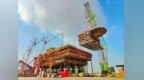 亚洲最大海上原油处理平台生活楼模块在珠海完成整体吊装