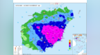 未来一周，海南岛东北半部地区多阵性降水天气