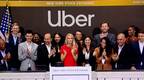 Uber上市敲钟，司机上街游行