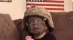 美军发布男童戴头盔唱军歌视频挨批：像虐待儿童