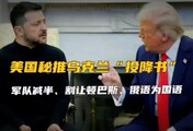 美国秘推乌克兰“投降书”：军队减半、割让顿巴斯、俄语为官方语言
