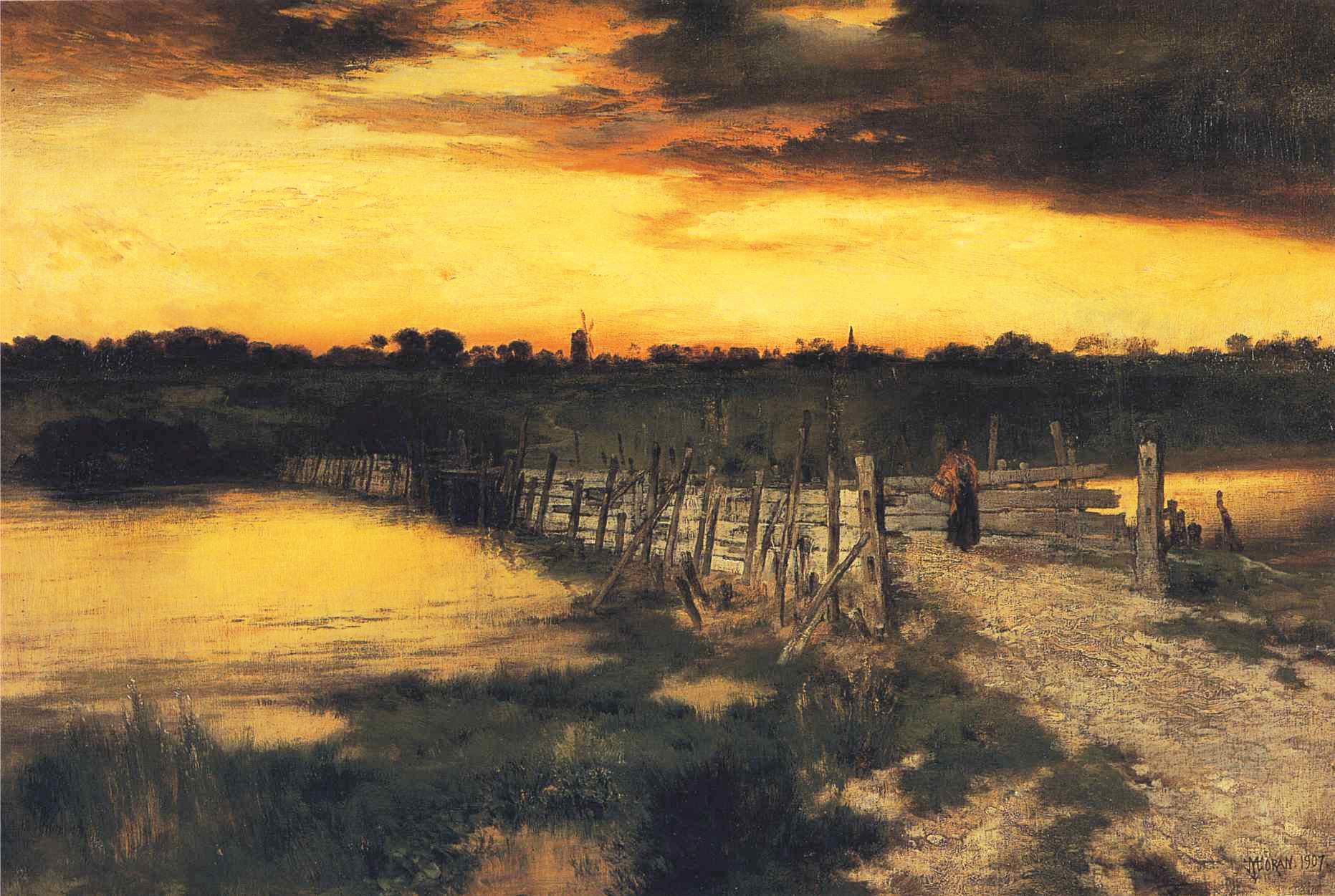 气势磅礴美国风景画家托马斯莫兰油画作品欣赏