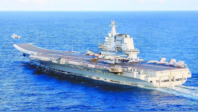 中国双航母现身日本海模拟迎击美航母？