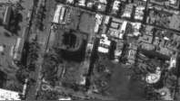 外媒发布卫星照片 伊朗总统府遭袭击前后对比