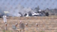美军一架F-35隐形战机在加州坠毁 飞行员弹射逃生