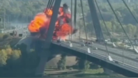 乌首都基辅响起强烈爆炸声，一桥梁再次遭袭