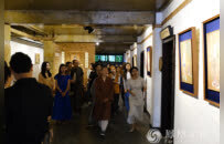 “妙法莲华——白马书院师生岩彩画展”在崇州白塔寺举办