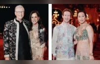 伊万卡亚洲首富派对上跳“双截棍”，比尔·盖茨和小扎穿印度服装