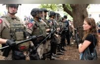 美国哥大挺巴抗议持续，示威学生分组“保卫”营地：准备好为同志们挺身而出了吗？