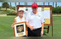 特朗普家族真正的高尔夫球手竟是长孙女？2岁入行14岁就已夺冠！