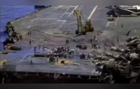 核查：这是显示美国“艾森豪威尔”号航母被袭击的视频和图片？