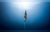 在海下百米感受“活着”的人