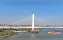 南昌隆兴大桥预制箱梁全部架设完成（图）