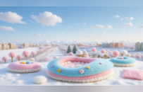 寒潮来袭，萍乡这些地标建筑穿上了“限定款毛衣”（图）