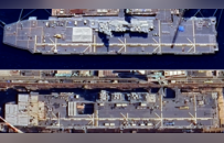 卫星图揭露日本“出云”级舰艇“航母化”改造新进展