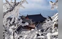 一波惊艳壁纸来袭！雪后泰山宛如琉璃仙境