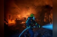 乐平一砖厂员工宿舍凌晨起火 消防紧急处置