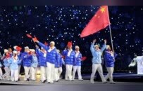 中国代表团亮相冬奥会开幕式