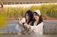 七彩花海扮靓庐山高铁站（图）