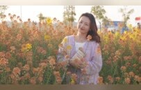 七彩花海扮靓庐山高铁站（图）