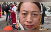 凤凰女记者李睿：一幢九层楼房遭导弹击中垮了一半，很多人被埋废墟中