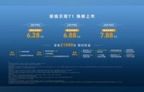 极狐贝塔T1正式上市，售价6.28万起