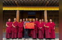 青海佛子千里送暖！西宁宏觉寺与青海因明学会向广西灾区捐款十万元